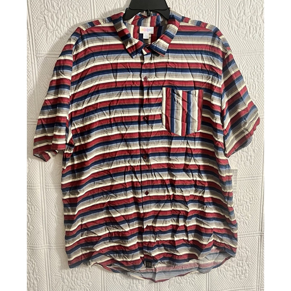 LuLaRoe Unisex Michael Casual Button Down Shirt NWT New Size XL X-Large